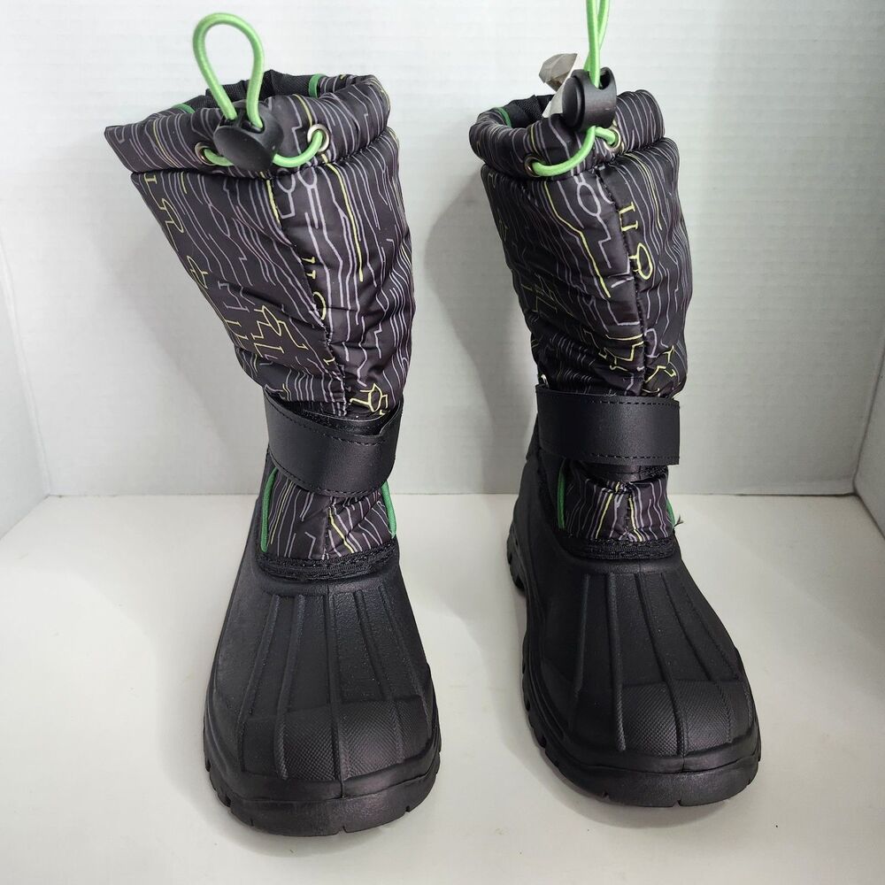 Dream Pairs Kids Mid Calf Waterproof Winter Snow Boots Size 12